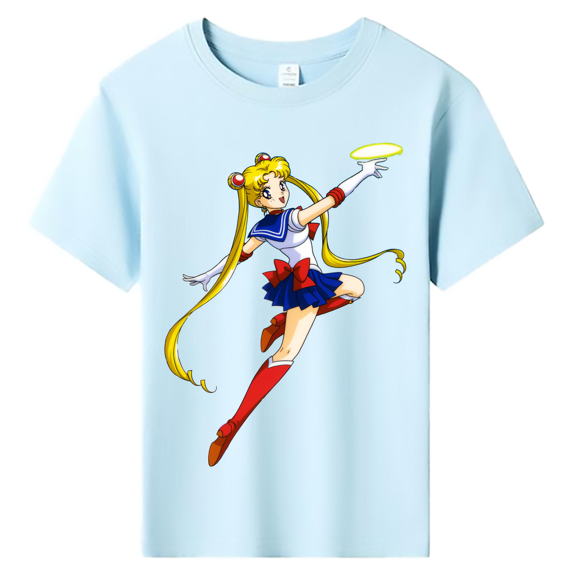 （画像用） 美少女戦士セーラームーン 月野 うさぎ つきの うさぎ Sailor Moon Tsukino Usagi 綿100％キッズTシャツ（フロントプリント）